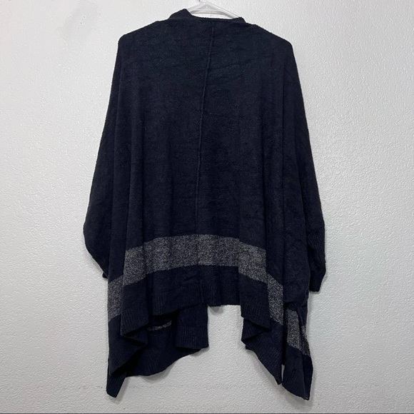 Barefoot Dreams Cozychic Lite cliffside wrap black graphite one size - Picture 3 of 9